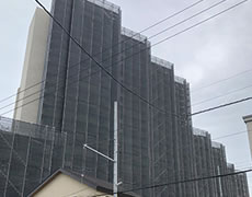 マンションの足場設置